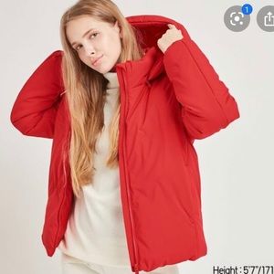 UNIQLO puffer coat🌿 (with a detachable hood)
